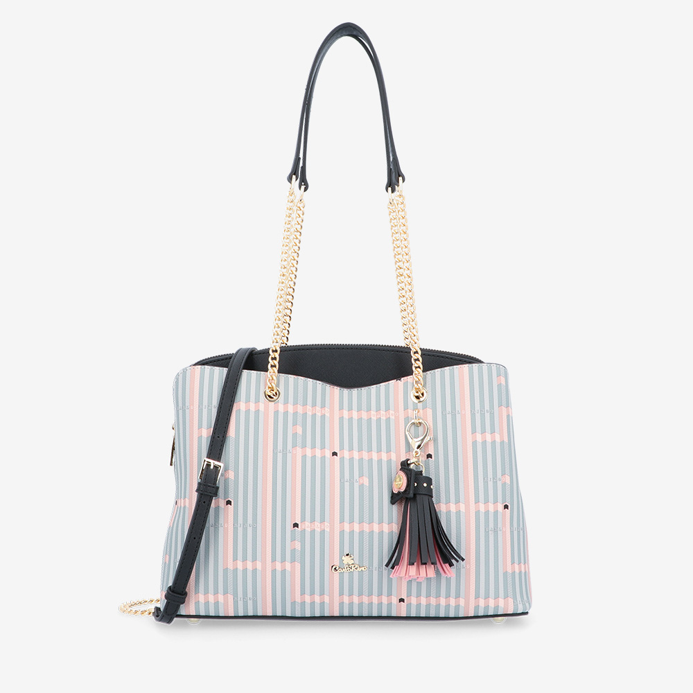 Miss Snowball Chain Link Shoulder Bag Carlo Rino Online Ping Miss Snowball Chain Link Shoulder Bag