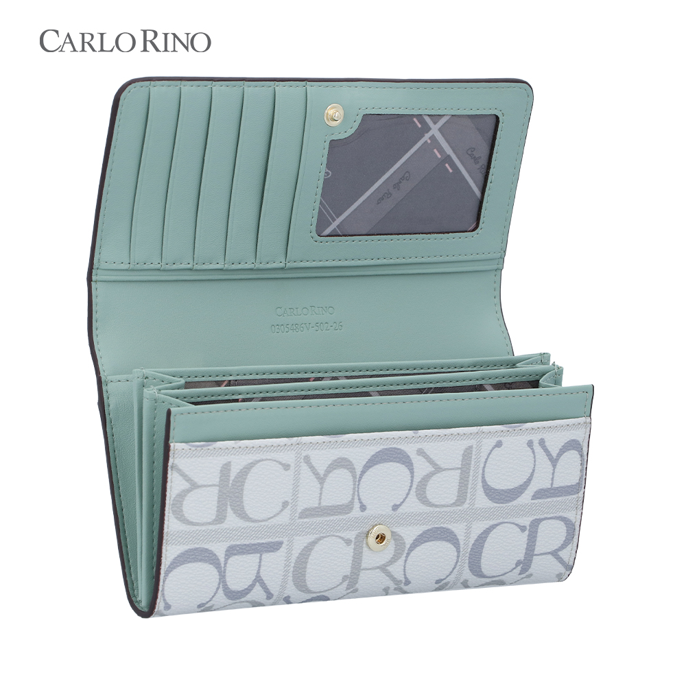 Calligraphy Monogram 2-fold Long Wallet - Carlo Rino Online Shopping