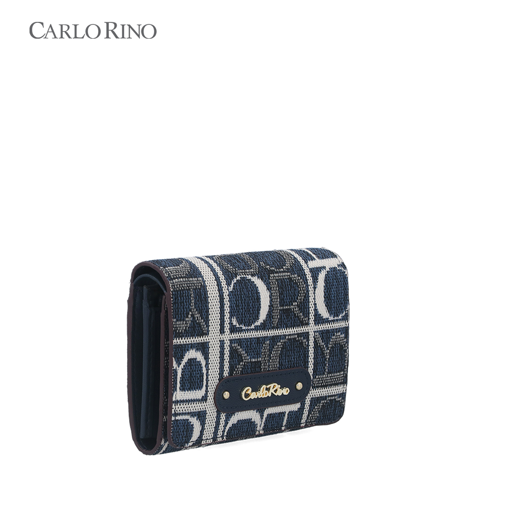 Carlo GEO Jacquard 2-fold Short Wallet