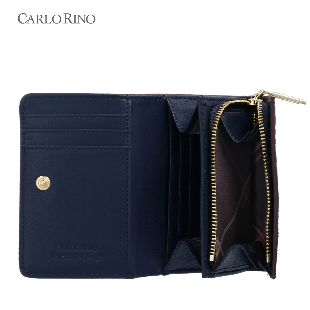 Carlo GEO Jacquard 2-fold Short Wallet