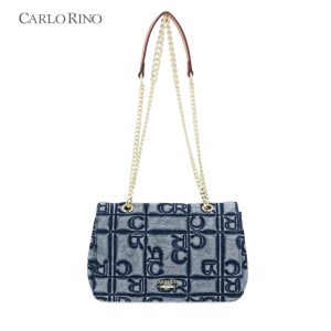 Carlo GEO Denim 2 Way Shoulder Bag Carlo GEO Denim 2 Way Shoulder Bag