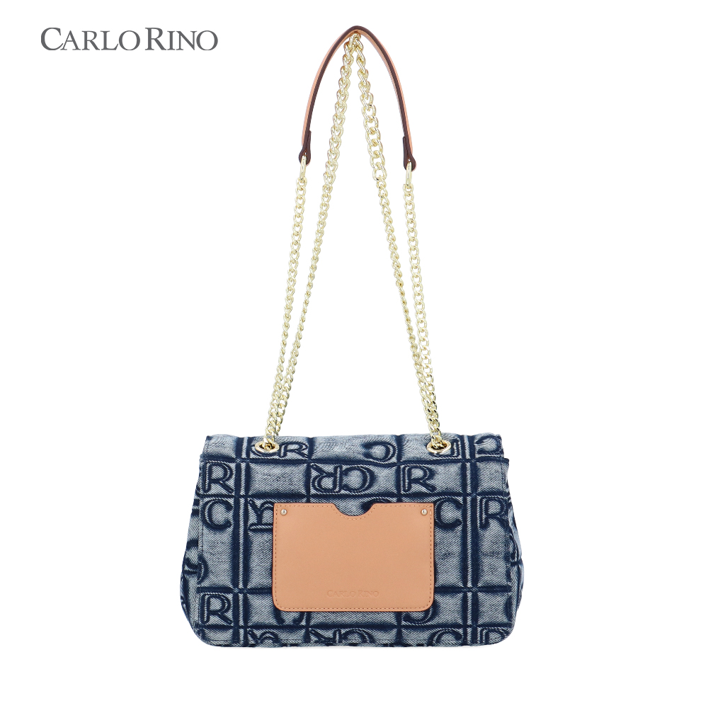 Carlo GEO Denim 2 Way Shoulder Bag Carlo GEO Denim 2 Way Shoulder Bag