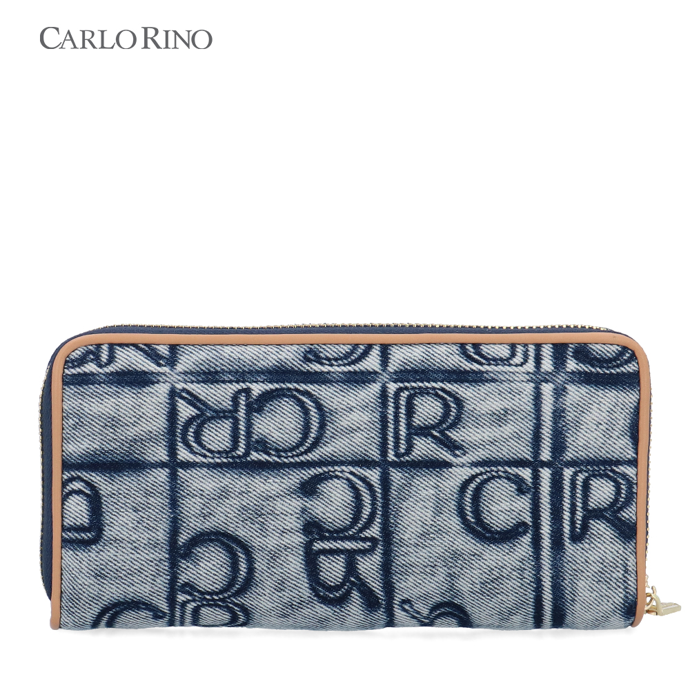 Carlo GEO Denim Zip Around Wallet Carlo GEO Denim Zip Around Wallet