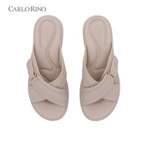 CR Cross Buckle Wedge Sandals