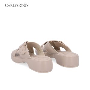 CR Cross Buckle Wedge Sandals