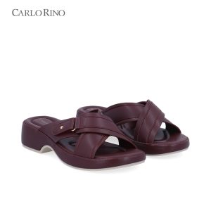 CR Cross Buckle Wedge Sandals