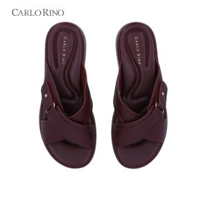 CR Cross Buckle Wedge Sandals