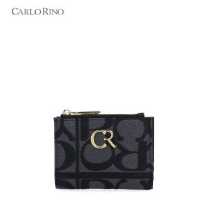 Carlo GEO Jacquard Folded Short Wallet