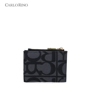 Carlo GEO Jacquard Folded Short Wallet