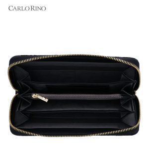 Carlo GEO Jacquard Zip Around Wallet