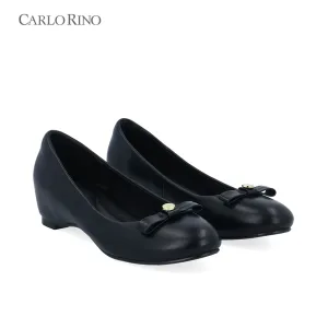 CR Petal Bow Wedge Flats