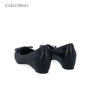 CR Petal Bow Wedge Flats