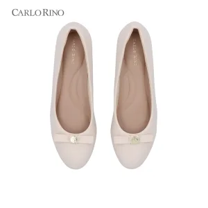 CR Petal Bow Wedge Flats