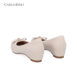 CR Petal Bow Wedge Flats