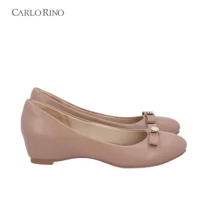 CR Petal Bow Wedge Flats