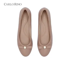 CR Petal Bow Wedge Flats