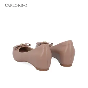 CR Petal Bow Wedge Flats