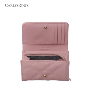 Glen Quilted Bi-Fold Short Wallet