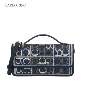Carlo GEO Jacquard Crossbody Wallet