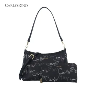 Calligraphy Monogram 2 Way Shoulder Bag  Set