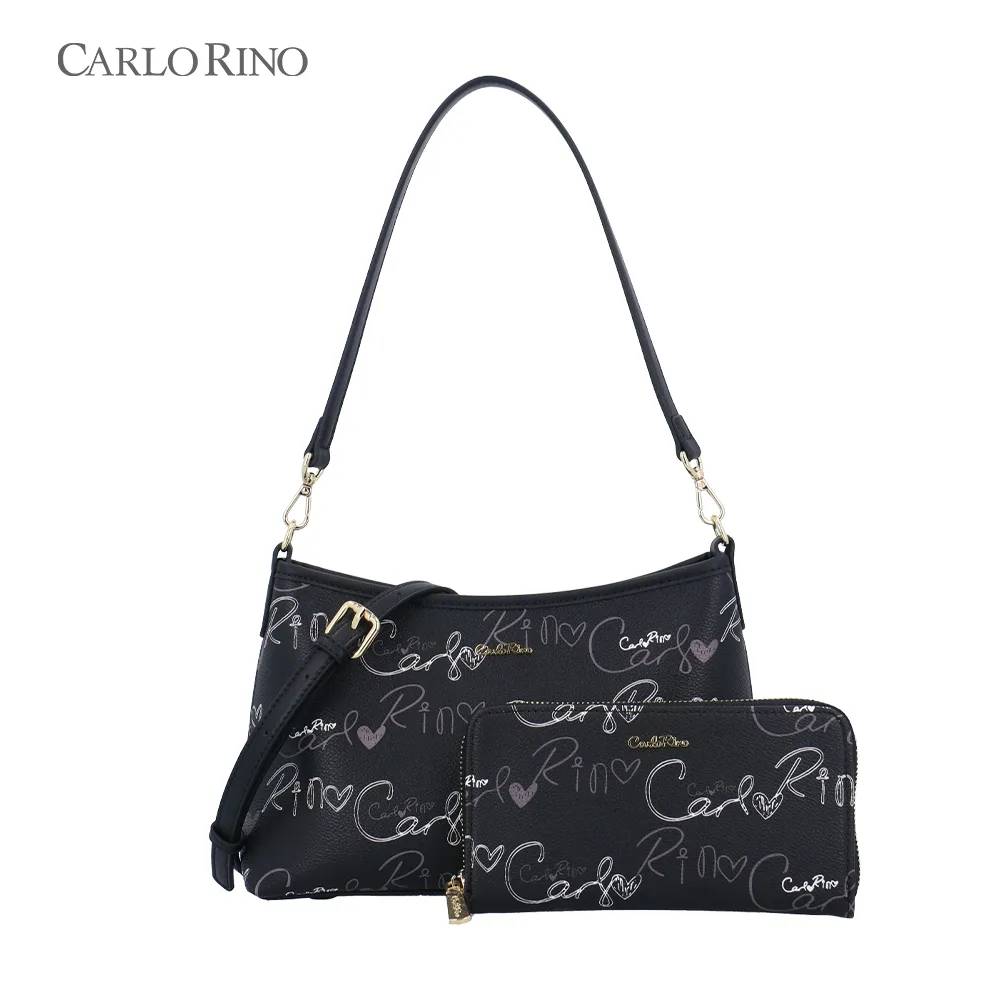 Calligraphy Monogram 2 Way Shoulder Bag Set