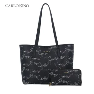 Calligraphy Monogram Tote Bag Set