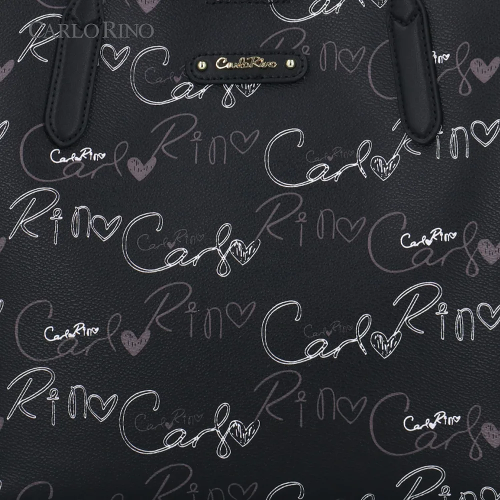 Calligraphy Monogram Tote Bag Set Calligraphy Monogram Tote Bag Set