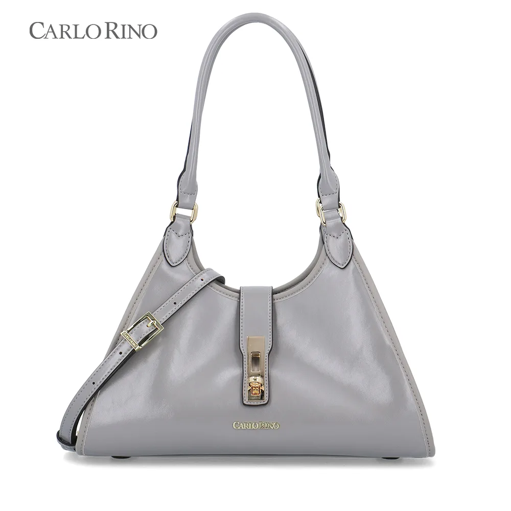 Glossy Hobo 2-Way Shoulder Bag