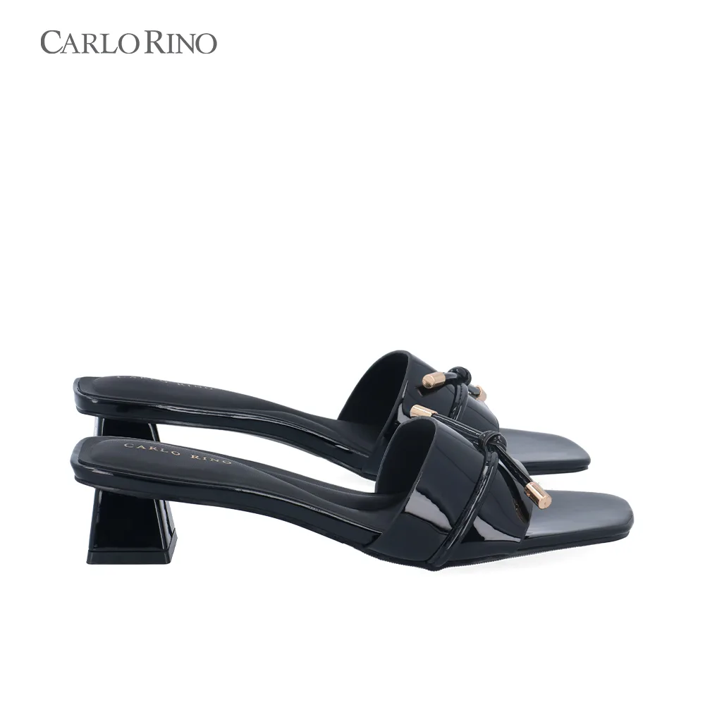 Glossy Chunky Heeled Sandals Glossy Chunky Heeled Sandals