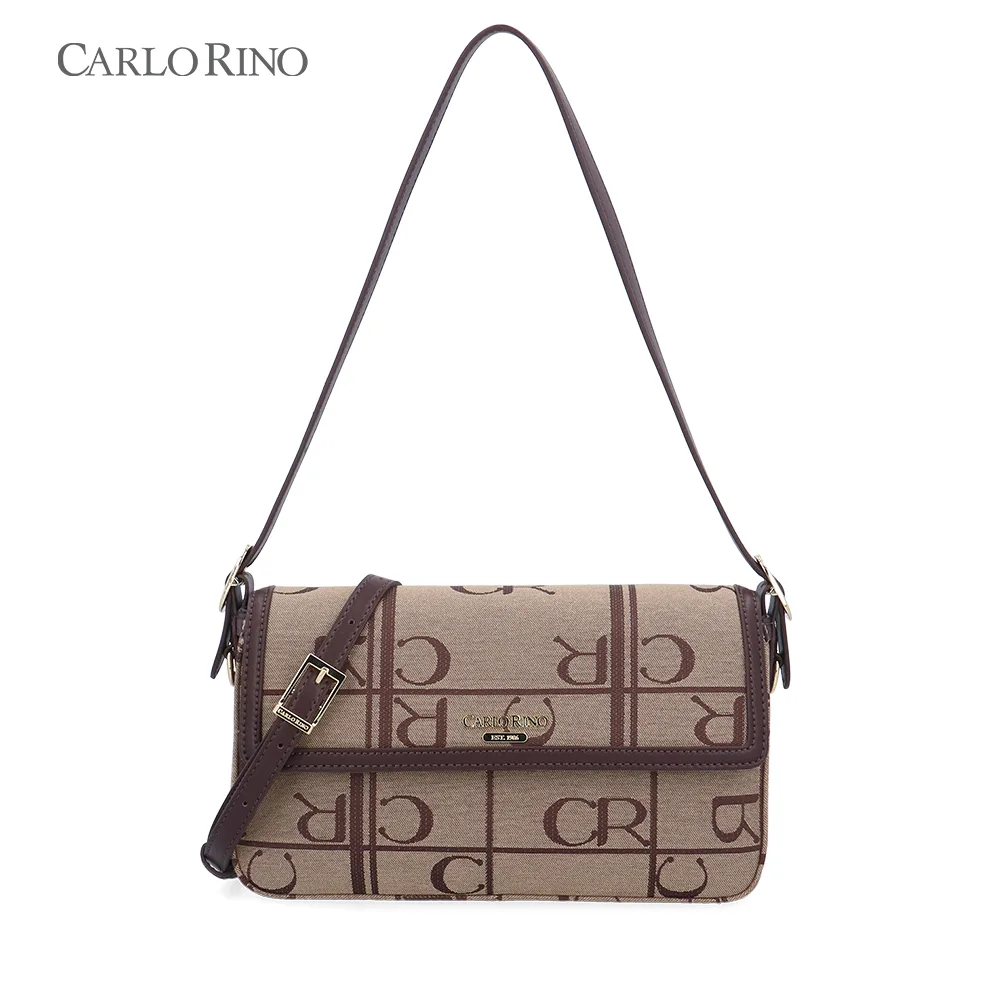 Carlo GEO Jacquard Flap Shoulder Bag Carlo GEO Jacquard Flap Shoulder Bag
