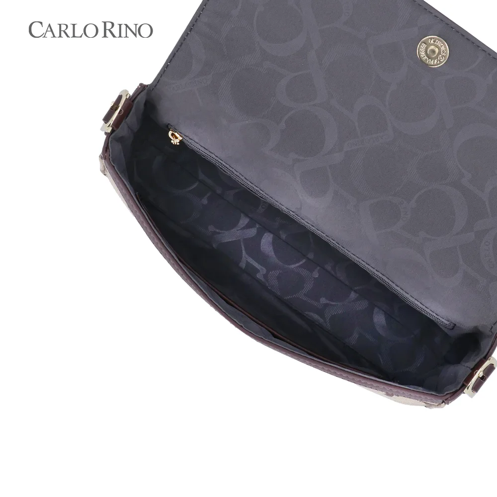 Carlo GEO Jacquard Flap Shoulder Bag Carlo GEO Jacquard Flap Shoulder Bag
