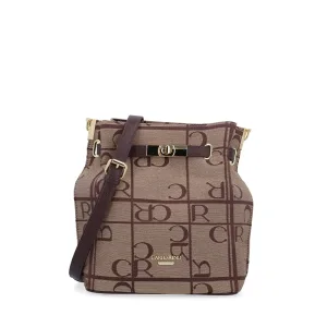 Carlo GEO Jacquard Bucket Bag