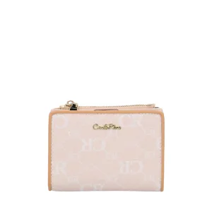 CR Monogram in Cream Short Wallet