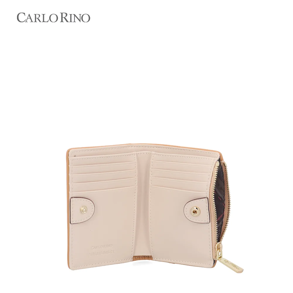 CR Monogram in Cream Short Wallet CR Monogram in Cream Short Wallet
