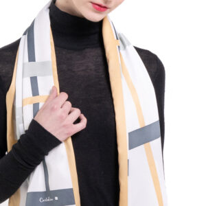 Iconic Stripes Long Silk Scarf