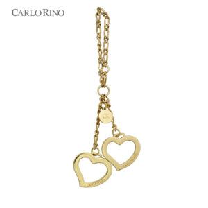 Gold Heart Shape Keychain