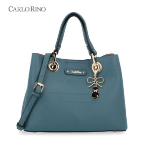 teal handbags and shoes
