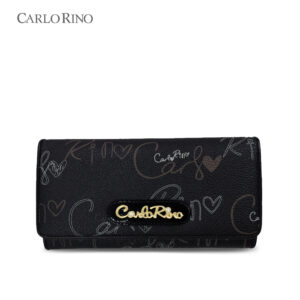 Calligraphy Monogram 2-fold Long Wallet