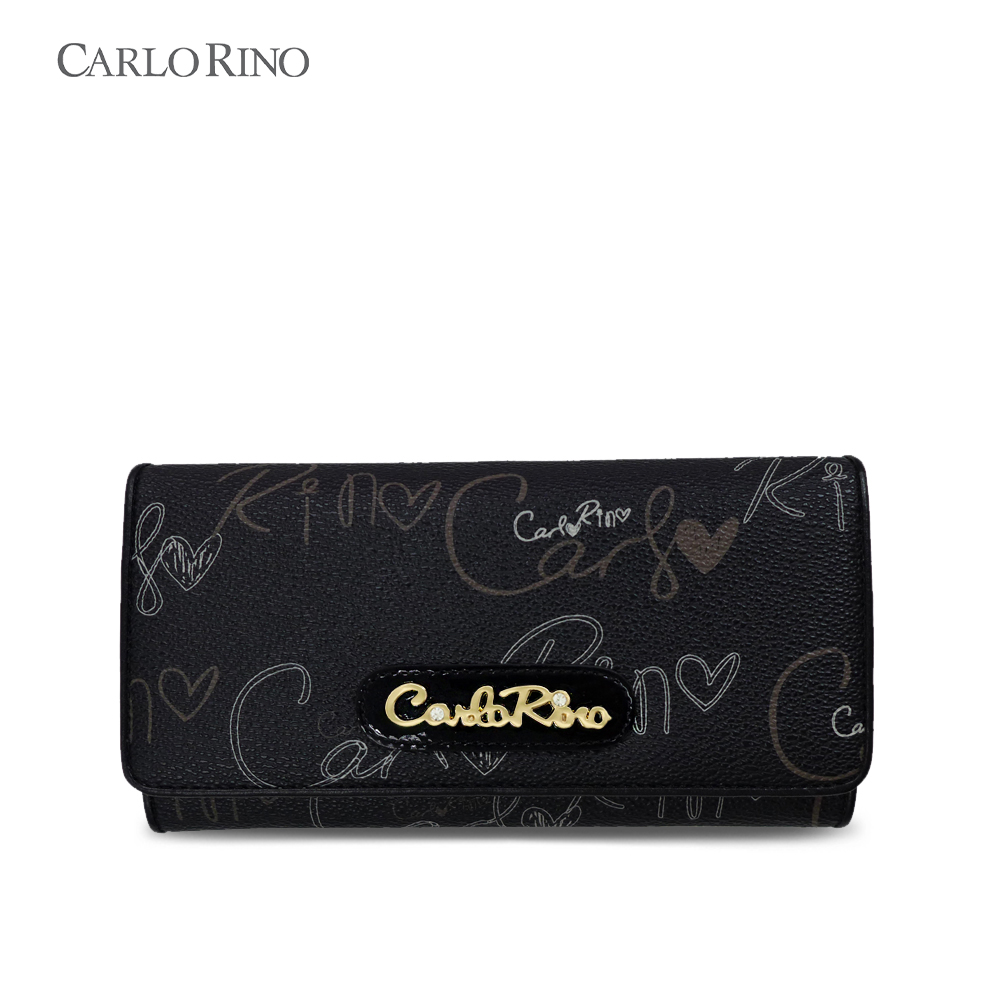 Calligraphy Monogram 2-fold Long Wallet - Carlo Rino Online Shopping