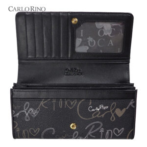 Calligraphy Monogram 2-fold Long Wallet