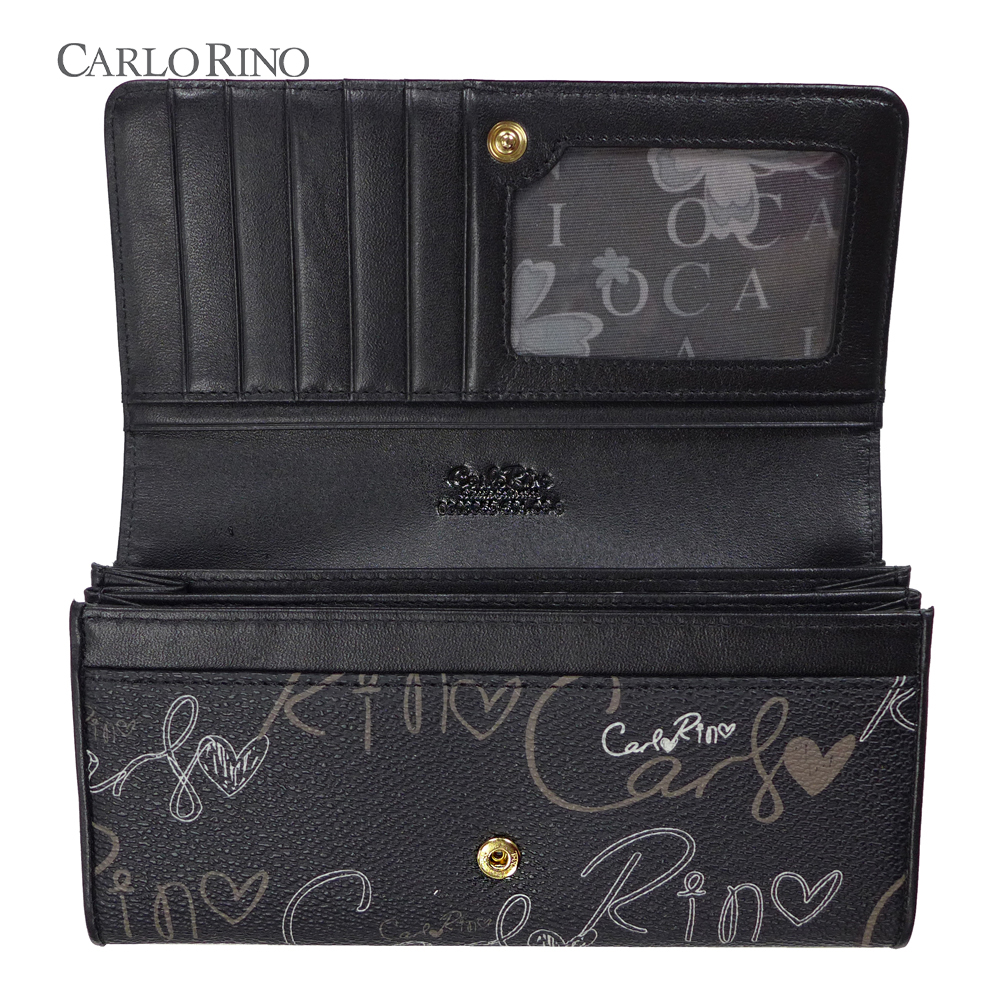 Calligraphy Monogram 2-fold Long Wallet - Carlo Rino Online Shopping