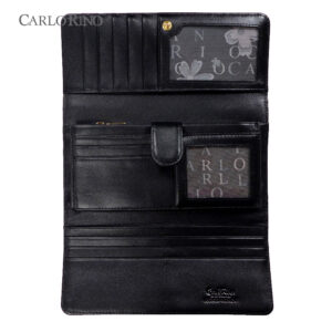 Calligraphy Monogram 3-fold Long Wallet