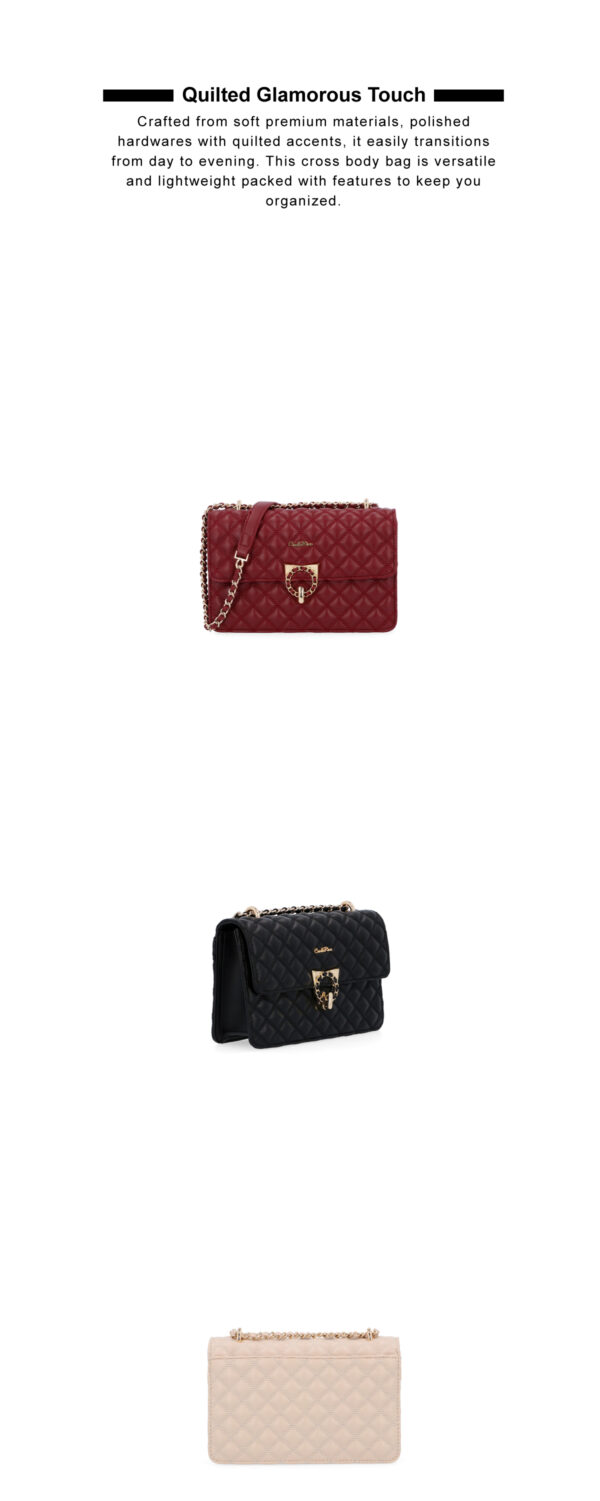 Quilted Glamorous Touch Crossbody - Carlo Rino Online Shopping