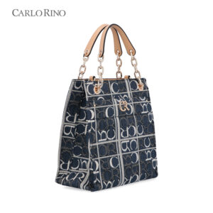 Carlo GEO Jacquard Small Shop Tote