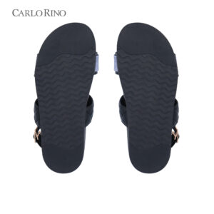 Denim Synthetic Leather Sandals