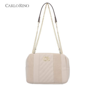 Stripy Trapeze Shoulder Bag S