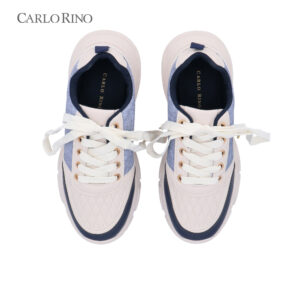 Denim Synthetic Leather Sneakers