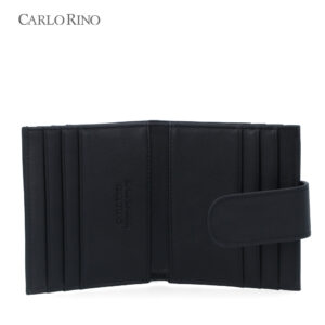 Black Quilted 2-fold Wallet