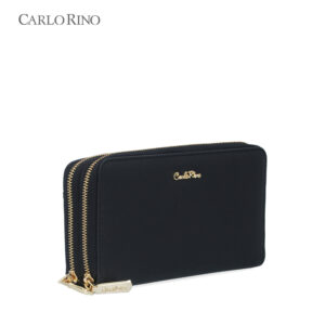 Classic Grainy Double Zipper Wallet