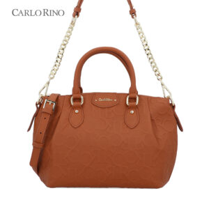 CR Embossed Motif Top Handle